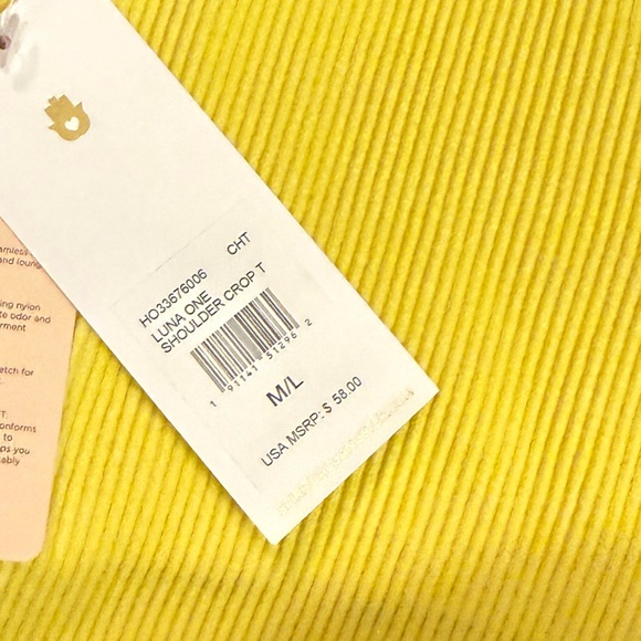 NEW☀️Spiritual Gangster Luna One-Shoulder Crop Top M/L $58 - Picture 9 of 10